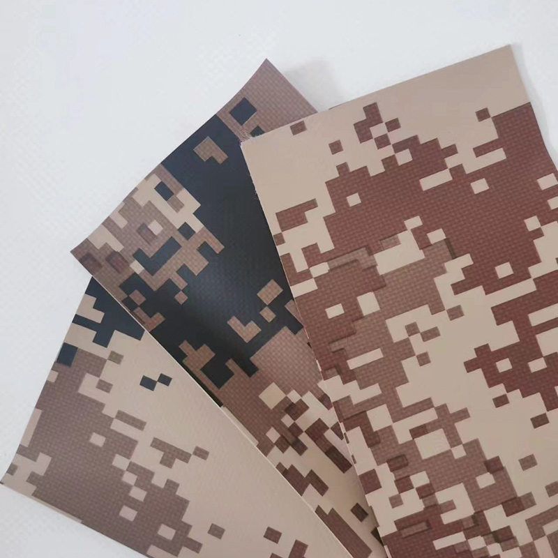 Camouflage Pulvis PVC Coated Polyester Tarps