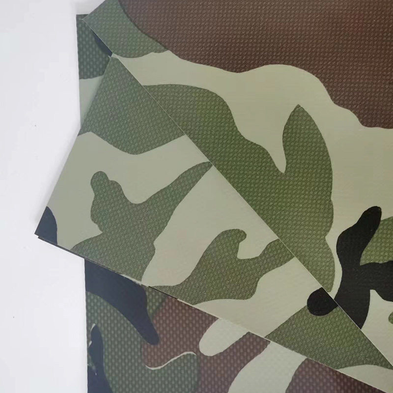 Camouflage Pulvis PVC Coated Polyester Tarps