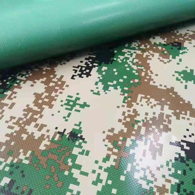 Camouflage Pulvis PVC Coated Polyester Tarps