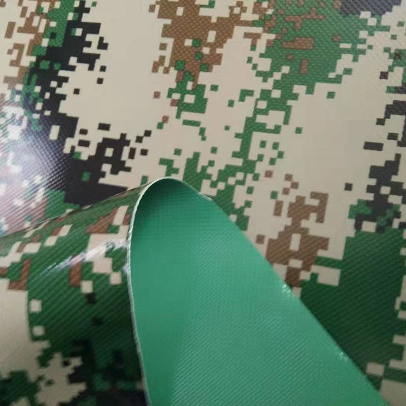 Camouflage Pulvis PVC Coated Polyester Tarps