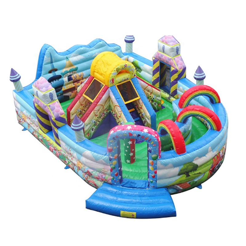 PVC Coated Polyester Fabric pro Inflatable Bouncy Castle