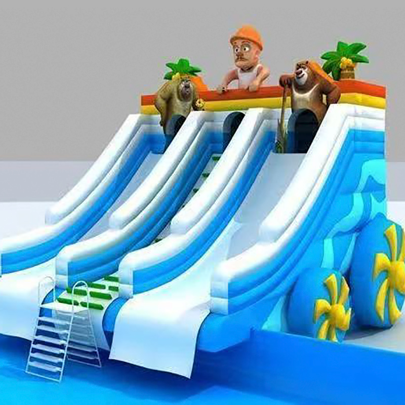 PVC Coated Polyester Fabric pro Inflatable Slide