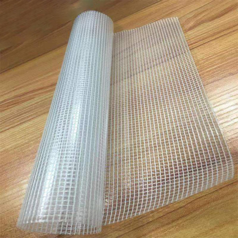 Transparens PVC Coated Mesh Tarpaulin