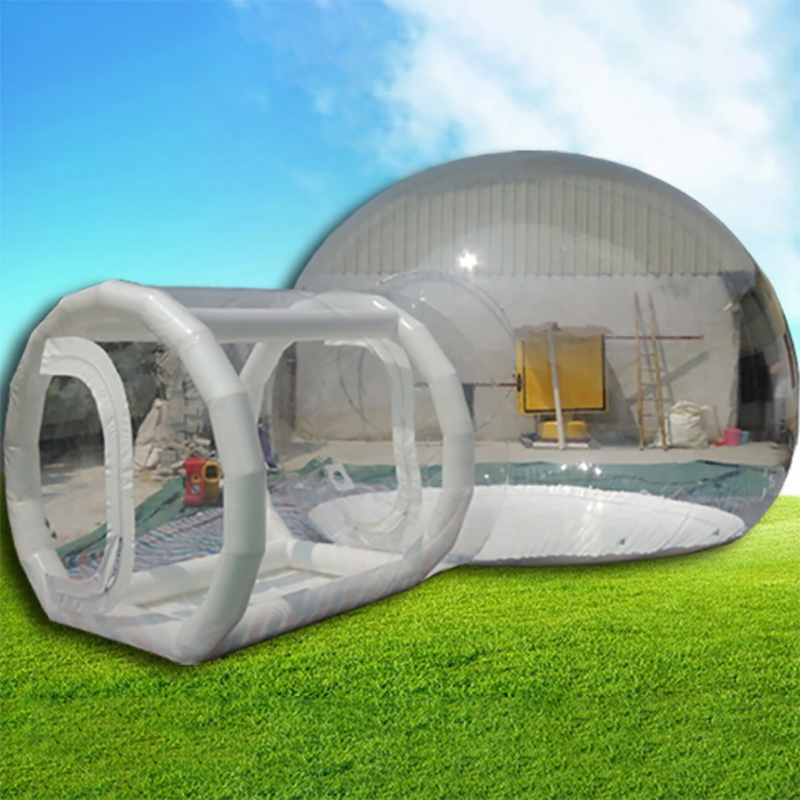 PVC Transparens Film in Camping Inflatable Bulla Tentorium