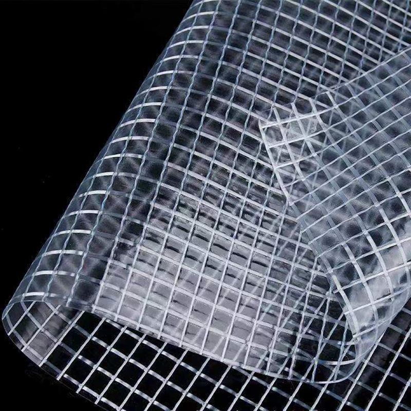 Transparens PVC Coated Mesh Tarpaulin