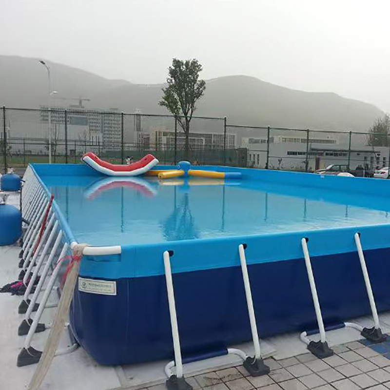 PVC Coated Polyester Fabric for Supra Ground Metallum Frame Swimming Pool