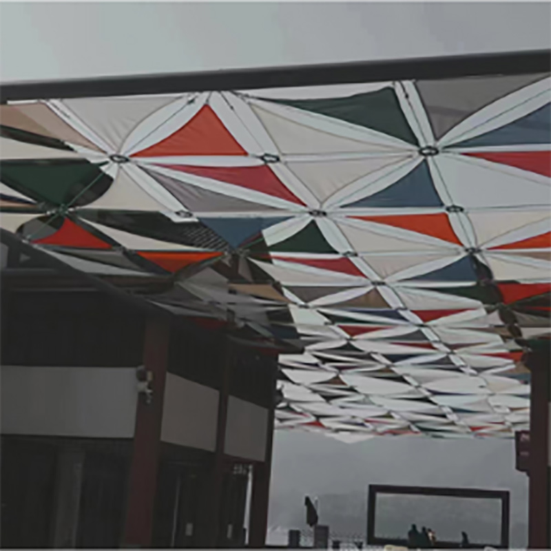 PVC Coated Polyester Fabric ad Sunshade Awning