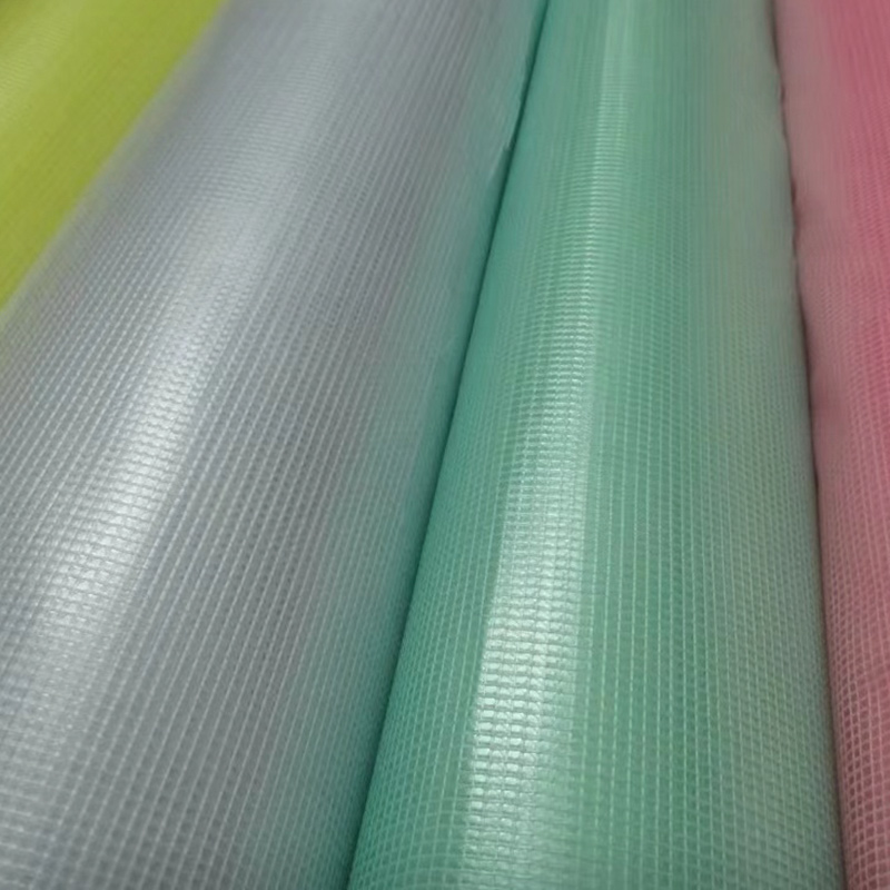 Transparens PVC Coated Mesh Tarpaulin