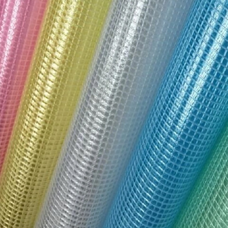 Transparens PVC Coated Mesh Tarpaulin