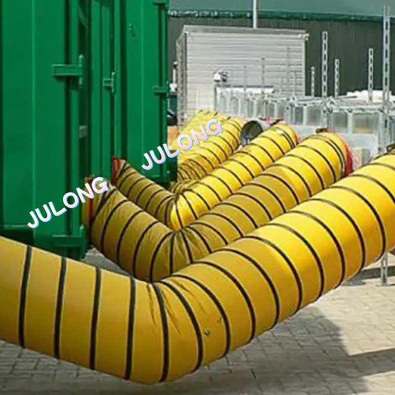 Air Duct PVC iactaret polyester fabricae ad aedificationem constructione Industrial