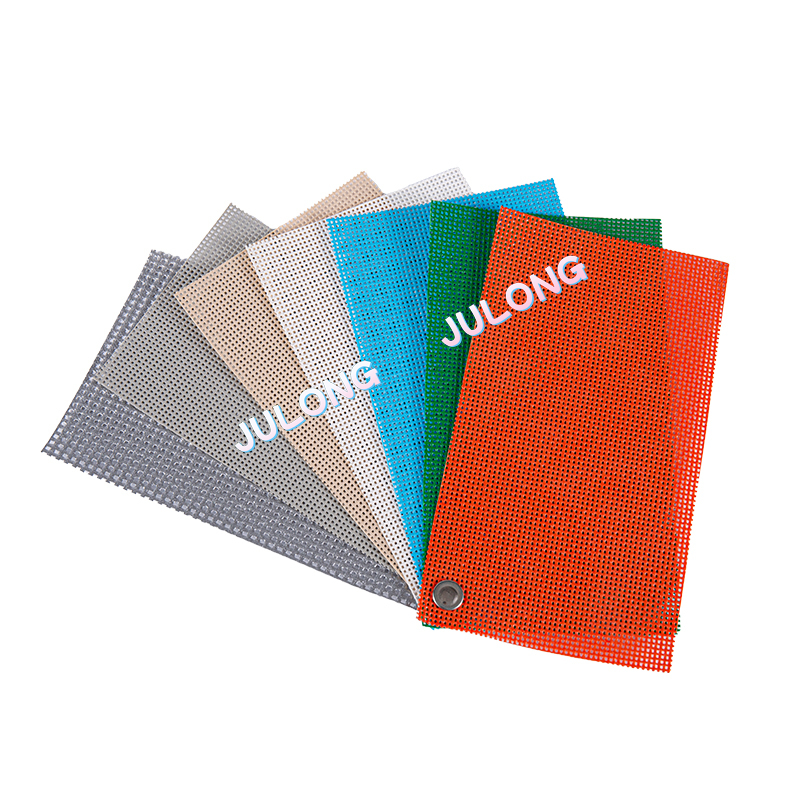 400g PVC iactaret polyester Mesh fabricae ad velit sunshade